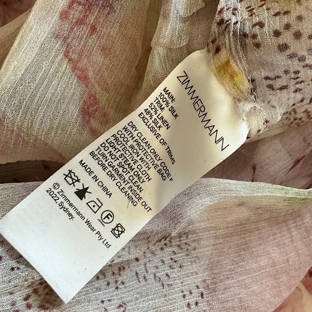 Zimmermann Floral Maxi Dress in Pink and Green - Picture 12 of 12